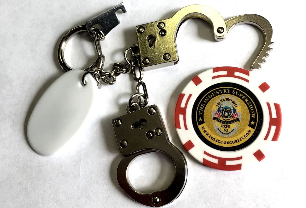 Police & Security Expo Handcuffs and Poker Chip